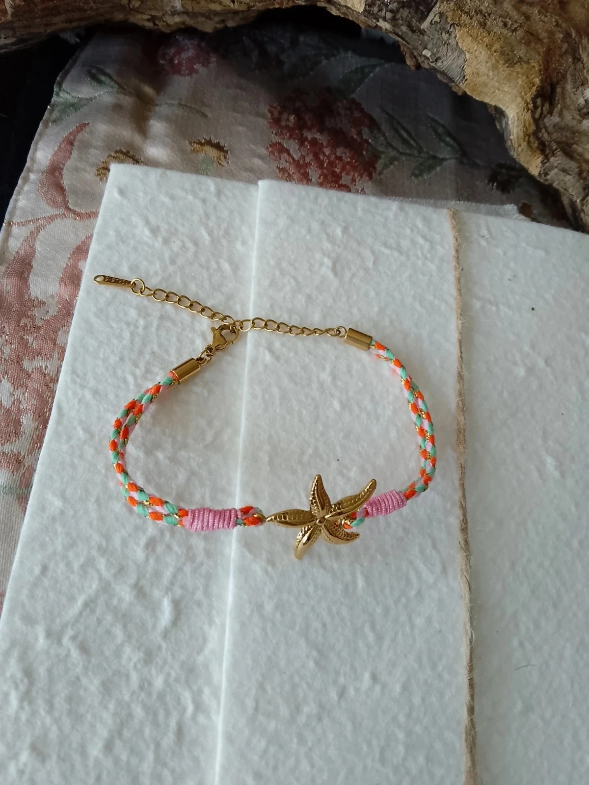 Bracelet en étoile de mer dorée – photo 2